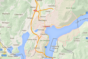 Lugano map